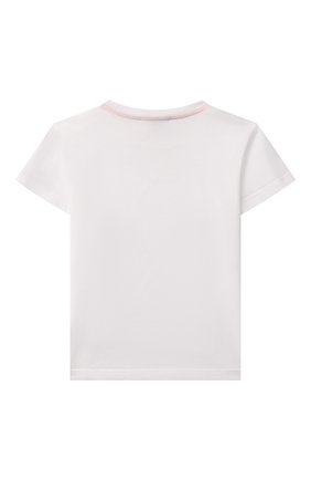 Детский хлопковая футболка DOLCE & GABBANA белого цвета, арт. L1JTDM/G7B00 | Фото 2