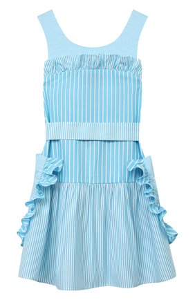 Детское хлопковый сарафан EMPORIO ARMANI голубого цвета по цене 23900 руб., арт. 3L3A10/3N57Z | Фото 1 Детское хлопковый сарафан EMPORIO ARMANI голубого цвета, арт. 3L3A10/3N57Z | Фото 1 (Материал внешний: Синтетический материал, Хлопок; Рукава: На бретелях; Девочки Кросс-КТ: Сарафан-одежда; Ростовка одежда: 10 - 11 лет | 140 - 146см, 13 - 15 лет | 158 см, 4 года | 104 см, 5 лет | 110 см, 6 лет | 116 см, 7 лет | 122 см, 8 лет | 128 см)