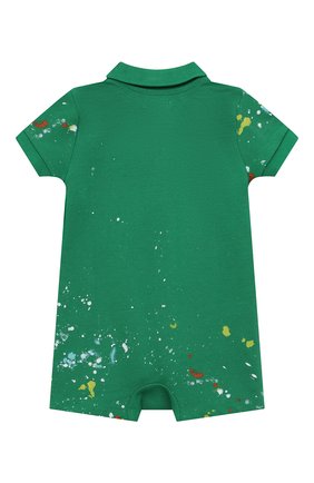 Детское хлопковый песочник POLO RALPH LAUREN зеленого цвета, арт. 320858934 | Фото 2