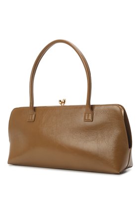 Женская сумка goji medium JIL SANDER светло-коричневого цвета по цене 207500 руб., арт. JSPU852369-WUB69118N | Фото 4 Женская сумка goji medium JIL SANDER светло-коричневого цвета, арт. JSPU852369-WUB69118N | Фото 4 (Сумки-технические: Сумки top-handle; Размер: medium; Материал: Натуральная кожа)