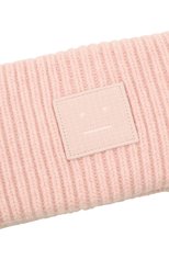 Женская шерстяная повязка на голову ACNE STUDIOS светло-розового цвета, арт. C40161/W | Фото 4 (Материал: Текстиль, Шерсть; Женское Кросс-КТ: Шапка-тюрбан)