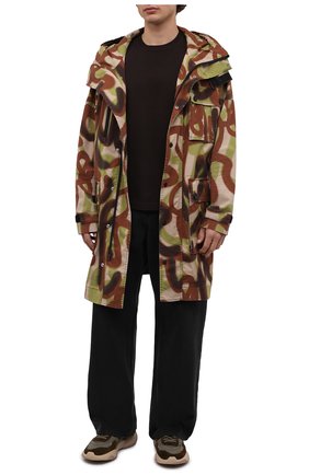 Мужская хлопковая парка DSQUARED2 разноцветного цвета, арт. S74AA0246/S54405 | Фото 2 (Материал внешний: Хлопок; Рукава: Длинные; Кросс-КТ: Куртка; Стили: Милитари; Длина (верхняя одежда): До колена)