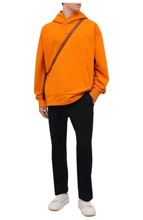 Мужской хлопковое худи ACNE STUDIOS оранжевого цвета по цене 43500 руб., арт. BI0139 | Фото 2 Мужской хлопковое худи ACNE STUDIOS оранжевого цвета, арт. BI0139 | Фото 2 (Рукава: Длинные; Материал внешний: Хлопок; Мужское Кросс-КТ: Худи-одежда; Стили: Минимализм; Принт: Без принта; Длина (для топов): Удлиненные)