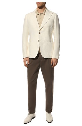 Мужские кожаные оксфорды BRIONI белого цвета по цене 105500 руб., арт. QEG90L/P7731 | Фото 2 Мужские кожаные оксфорды BRIONI белого цвета, арт. QEG90L/P7731 | Фото 2 (Материал внутренний: Натуральная кожа; Материал внешний: Кожа; Стили: Классический)