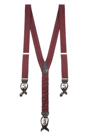 Мужские шелковые подтяжки BRIONI бордового цвета, арт. 0Q0400/PZ418 | Фото 1 (Материал: Текстиль, Шелк)