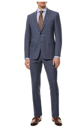 Мужская хлопковая сорочка ZEGNA COUTURE светло-голубого цвета по цене 67650 руб., арт. 302025/9NS0LB | Фото 2 Мужская хлопковая сорочка ZEGNA COUTURE светло-голубого цвета, арт. 302025/9NS0LB | Фото 2 (Материал внешний: Хлопок; Длина (для топов): Стандартные; Рукава: Длинные; Случай: Формальный; Принт: Однотонные; Рубашки М: Regular Fit; Манжеты: На пуговицах; Стили: Классический; Воротник: Акула)