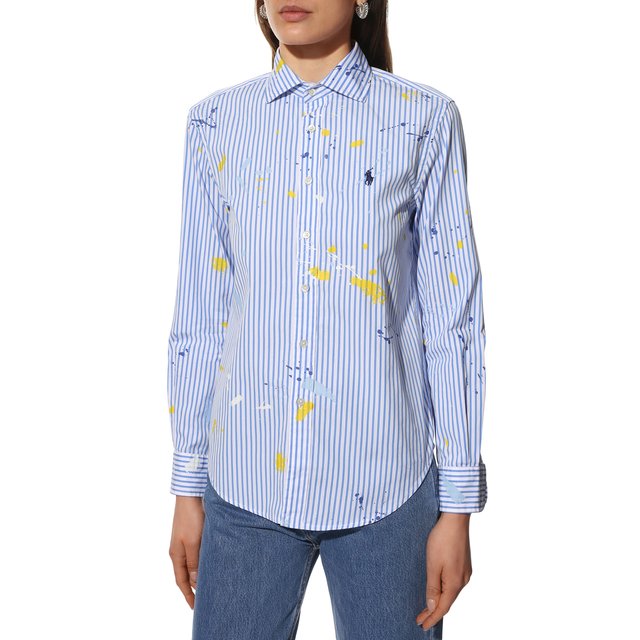 фото Хлопковая рубашка polo ralph lauren