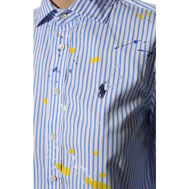 фото Хлопковая рубашка polo ralph lauren
