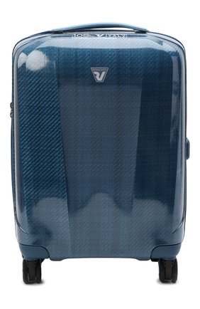 Женский дорожный чемодан we are glam RONCATO голубого цвета, арт. 59535303 | Фото 1 (Размер: large; Материал: Пластик; Ограничения доставки: oversized)