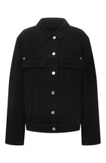 Женская джинсовая куртка GIVENCHY черного цвета, арт. BW00C350QB | Фото 1 (Материал внешний: Хлопок, Деним; Длина (верхняя одежда): Короткие; Рукава: Длинные; Материал подклада: Синтетический материал; Кросс-КТ: Куртка, Деним; Стили: Гранж)
