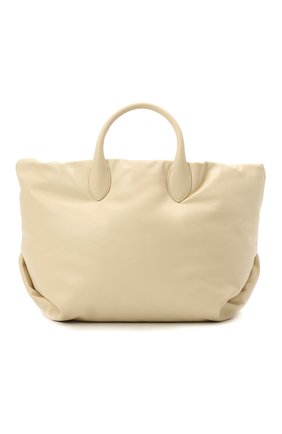 Женский сумка-шопер amelia puffy medium KHAITE кремвого цвета, арт. H1009-753/PUFFY | Фото 1 (Материал: Натуральная кожа; Размер: medium; Сумки-технические: Сумки-шопперы)