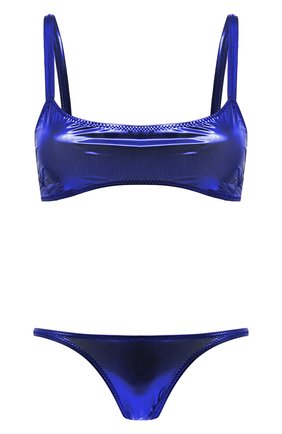 Женский раздельный купальник LISA MARIE FERNANDEZ синего цвета, арт. 2022RES357 RNPVC | Фото 1 (Материал внешний: Синтетический материал; Женское Кросс-КТ: Раздельные купальники)