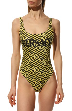 Женский слитный купальник VERSACE желтого цвета по цене 47600 руб., арт. 1001408/1A01663 | Фото 2 Женский слитный купальник VERSACE желтого цвета, арт. 1001408/1A01663 | Фото 2 (Длина Ж (юбки, платья, шорты): Мини; Материал внешний: Синтетический материал; Женское Кросс-КТ: Слитные купальники)