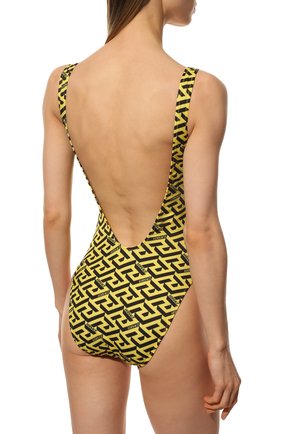 Женский слитный купальник VERSACE желтого цвета по цене 47600 руб., арт. 1001408/1A01663 | Фото 3 Женский слитный купальник VERSACE желтого цвета, арт. 1001408/1A01663 | Фото 3 (Длина Ж (юбки, платья, шорты): Мини; Материал внешний: Синтетический материал; Женское Кросс-КТ: Слитные купальники)