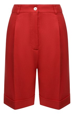 Женские шорты изо льна и вискозы KITON красного цвета по цене 87300 руб., арт. D51115K09T84 | Фото 1 Женские шорты изо льна и вискозы KITON красного цвета, арт. D51115K09T84 | Фото 1 (Материал внешний: Вискоза, Лен; Длина Ж (юбки, платья, шорты): Мини; Женское Кросс-КТ: Шорты-одежда; Стили: Кэжуэл)