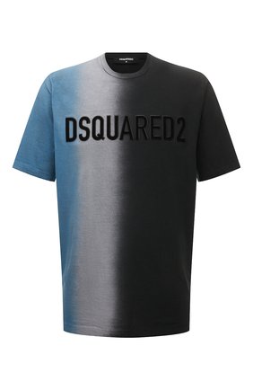 Мужская хлопковая футболка DSQUARED2 разноцветного цвета, арт. S74GD0918/S22507 | Фото 1 (Длина (для топов): Удлиненные; Материал внешний: Хлопок; Рукава: Короткие; Принт: С принтом; Стили: Гранж)