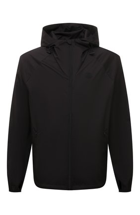 Мужская куртка KENZO черного цвета, арт. FC55BL1551NU | Фото 1 (Длина (верхняя одежда): Короткие; Рукава: Длинные; Материал внешний: Синтетический материал; Кросс-КТ: Ветровка, Куртка; Стили: Кэжуэл)