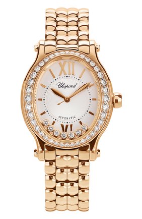 Женские часы happy sport CHOPARD бесцветного цвета по цене 4298400 руб., арт. 275362-5005 | Фото 1 Женские часы happy sport CHOPARD бесцветного цвета, арт. 275362-5005 | Фото 1 (Механизм: Автомат; Материал корпуса: Розовое золото; Цвет циферблата: Серебристый)