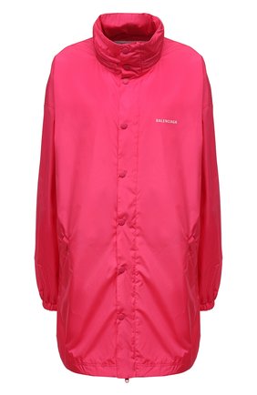 Женская куртка BALENCIAGA розового цвета, арт. 681428/TL006 | Фото 1 (Рукава: Длинные; Материал внешний: Синтетический материал; Материал подклада: Синтетический материал; Длина (верхняя одежда): До середины бедра; Стили: Спорт-шик; Кросс-КТ: Куртка)