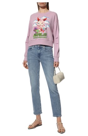 Женский хлопковый свитшот STELLA MCCARTNEY розового цвета по цене 56450 руб., арт. 604390/SPW43 | Фото 2 Женский хлопковый свитшот STELLA MCCARTNEY розового цвета, арт. 604390/SPW43 | Фото 2 (Рукава: Длинные; Материал внешний: Хлопок, Лиоцелл, Растительное волокно; Длина (для топов): Стандартные; Стили: Спорт-шик; Женское Кросс-КТ: Свитшот-одежда)