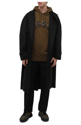 Мужской хлопковое худи GIVENCHY хаки цвета по цене 96050 руб., арт. BMJ0ET3Y6V | Фото 2 Мужской хлопковое худи GIVENCHY хаки цвета, арт. BMJ0ET3Y6V | Фото 2 (Длина (для топов): Стандартные; Рукава: Длинные; Материал внешний: Хлопок; Мужское Кросс-КТ: Худи-одежда; Принт: С принтом; Стили: Милитари)