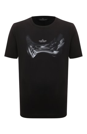 Мужская хлопковая футболка STONE ISLAND SHADOW PROJECT черного цвета, арт. 76192011B | Фото 1 (Материал внешний: Хлопок; Рукава: Короткие; Длина (для топов): Стандартные; Принт: С принтом; Стили: Гранж)