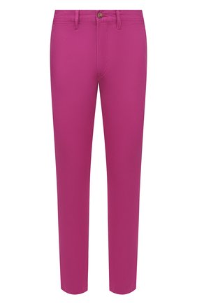 Мужские хлопковые брюки POLO RALPH LAUREN розового цвета, арт. 710704176 | Фото 1 (Материал внешний: Хлопок; Длина (брюки, джинсы): Стандартные; Случай: Повседневный; Стили: Романтичный)