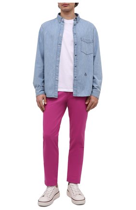Мужские хлопковые брюки POLO RALPH LAUREN розового цвета, арт. 710704176 | Фото 2 (Материал внешний: Хлопок; Длина (брюки, джинсы): Стандартные; Случай: Повседневный; Стили: Романтичный)
