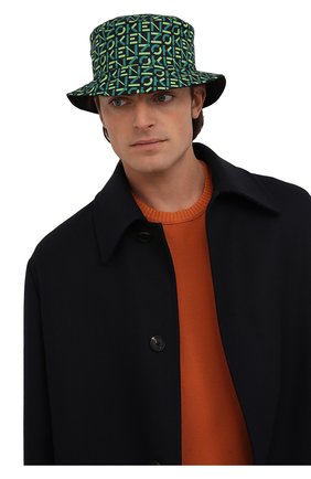 Мужская двусторонняя панама KENZO зеленого цвета по цене 14900 руб., арт. FC55AC904F36 | Фото 2 Мужская двусторонняя панама KENZO зеленого цвета, арт. FC55AC904F36 | Фото 2 (Материал: Текстиль, Синтетический материал)