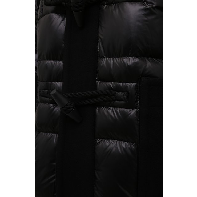 фото Комбинированный пуховик burberry