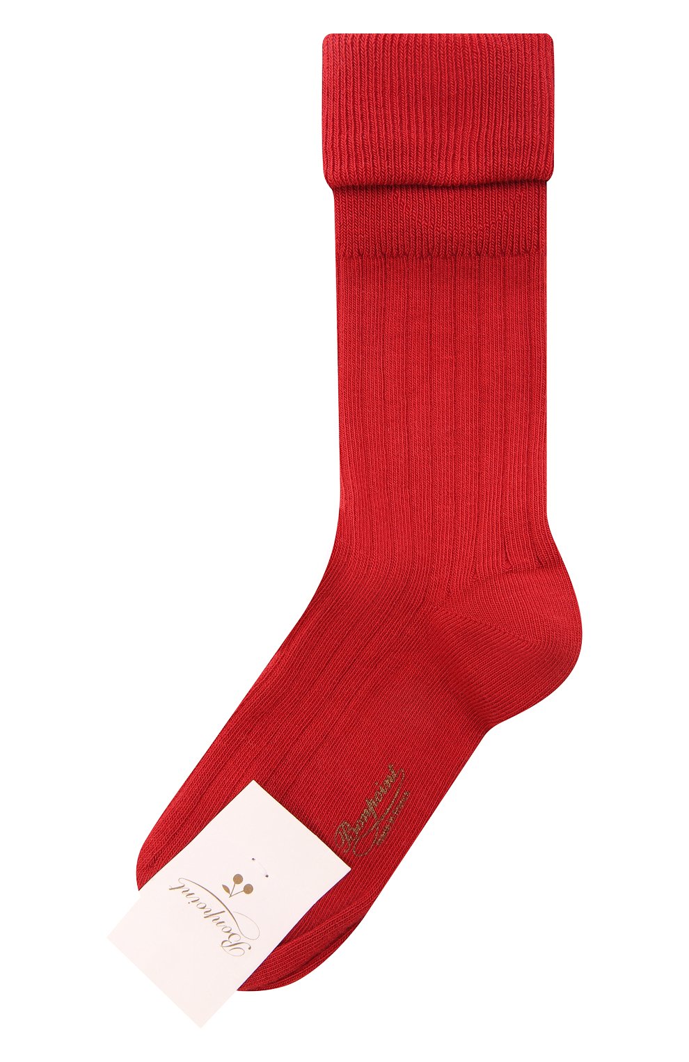 Детские носки BONPOINT красного цвета, арт. H20BGICOTFIF(051)_823547 | Фото 1 (Материал: Текстиль, Хлопок; Кросс-КТ: Носки)