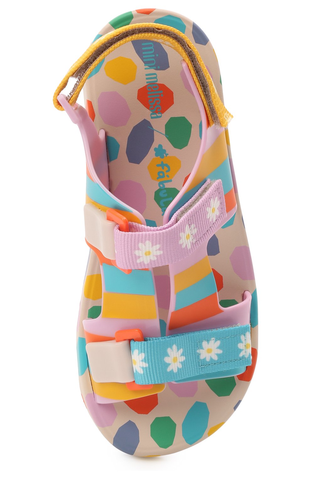 Детские сандалии MELISSA разноцветного цвета, арт. 33450 | Фото 4 (Материал внешний: Пластик, Резина)