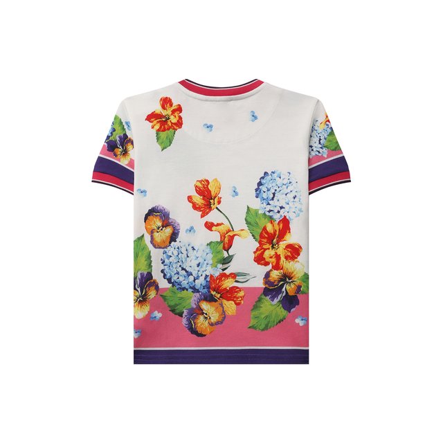 Хлопковая футболка Dolce & Gabbana L5JTHZ/G7B3X/8-14 Фото 2