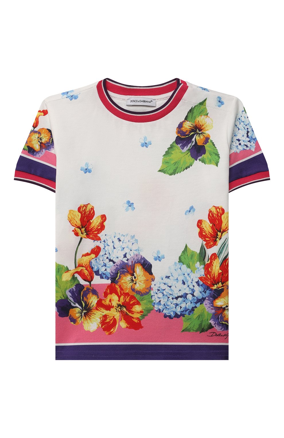 Хлопковая футболка Dolce & Gabbana L5JTHZ/G7B3X/2-6
