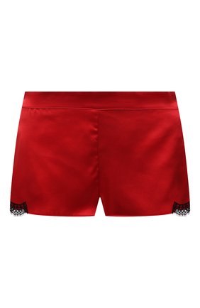 Женские шелковые шорты AUBADE красного цвета, арт. QS61 | Фото 1 (Материал внешний: Шелк; Длина Ж (юбки, платья, шорты): Мини)