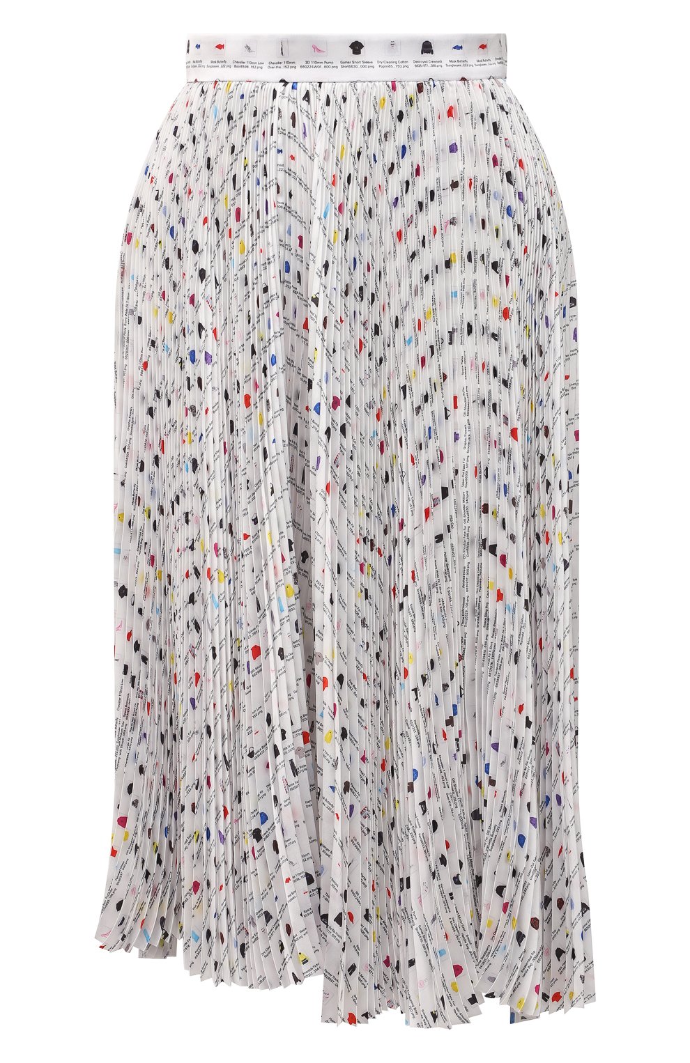 Плиссированная юбка Balenciaga Белый 680310/TLL11 5623738