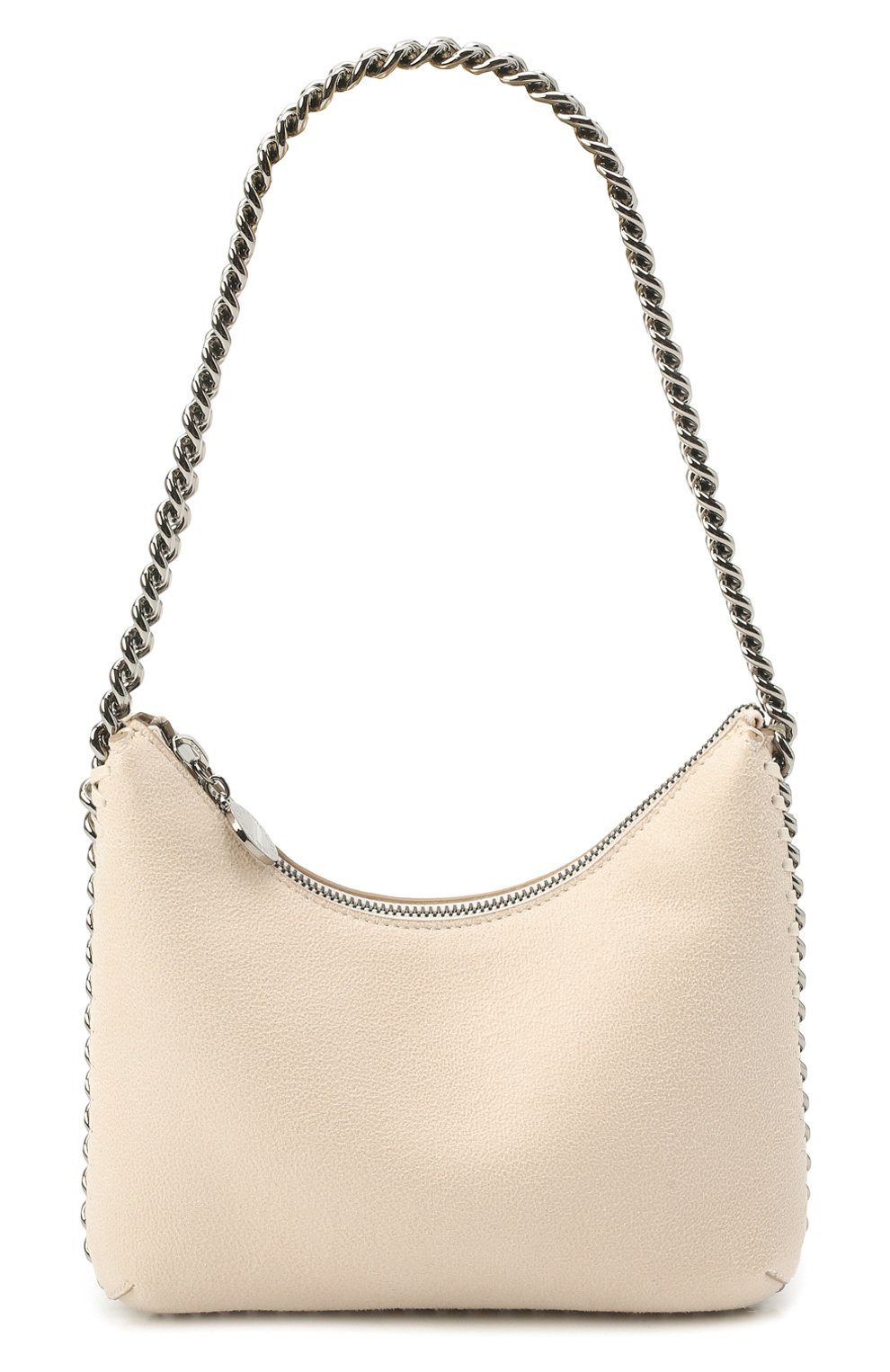 Женская сумка falabella STELLA MCCARTNEY кремвого цвета, арт. 7B0001/W8719 | Фото 1 (Сумки-технические: Сумки top-handle; Материал: Текстиль; Размер: small)