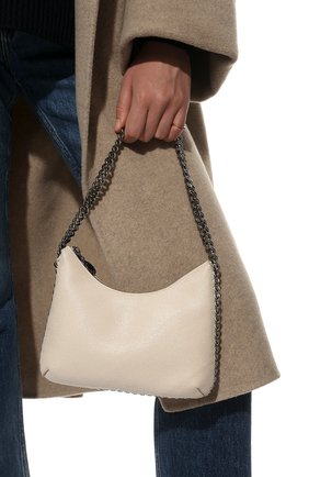 Женская сумка falabella STELLA MCCARTNEY кремвого цвета по цене 74250 руб., арт. 7B0001/W8719 | Фото 2 Женская сумка falabella STELLA MCCARTNEY кремвого цвета, арт. 7B0001/W8719 | Фото 2 (Сумки-технические: Сумки top-handle; Материал: Текстиль; Размер: small)