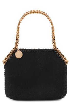 Женская сумка falabella mini STELLA MCCARTNEY черного цвета, арт. 700109/W70008 | Фото 1 (Размер: mini; Материал: Текстиль; Сумки-технические: Сумки top-handle)
