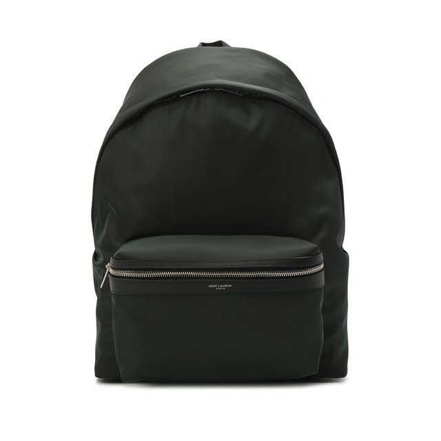 Текстильный рюкзак City Saint Laurent цвет зелёный