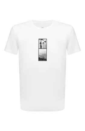 Мужская хлопковая футболка BOGNER белого цвета, арт. 58466604 | Фото 1 (Длина (для топов): Стандартные; Материал внешний: Хлопок; Рукава: Короткие; Принт: С принтом; Стили: Кэжуэл)