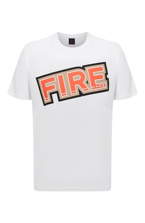 Мужская хлопковая футболка fire+ice BOGNER белого цвета, арт. 54227308 | Фото 1 (Длина (для топов): Стандартные; Рукава: Короткие; Материал внешний: Хлопок; Принт: С принтом; Стили: Кэжуэл)