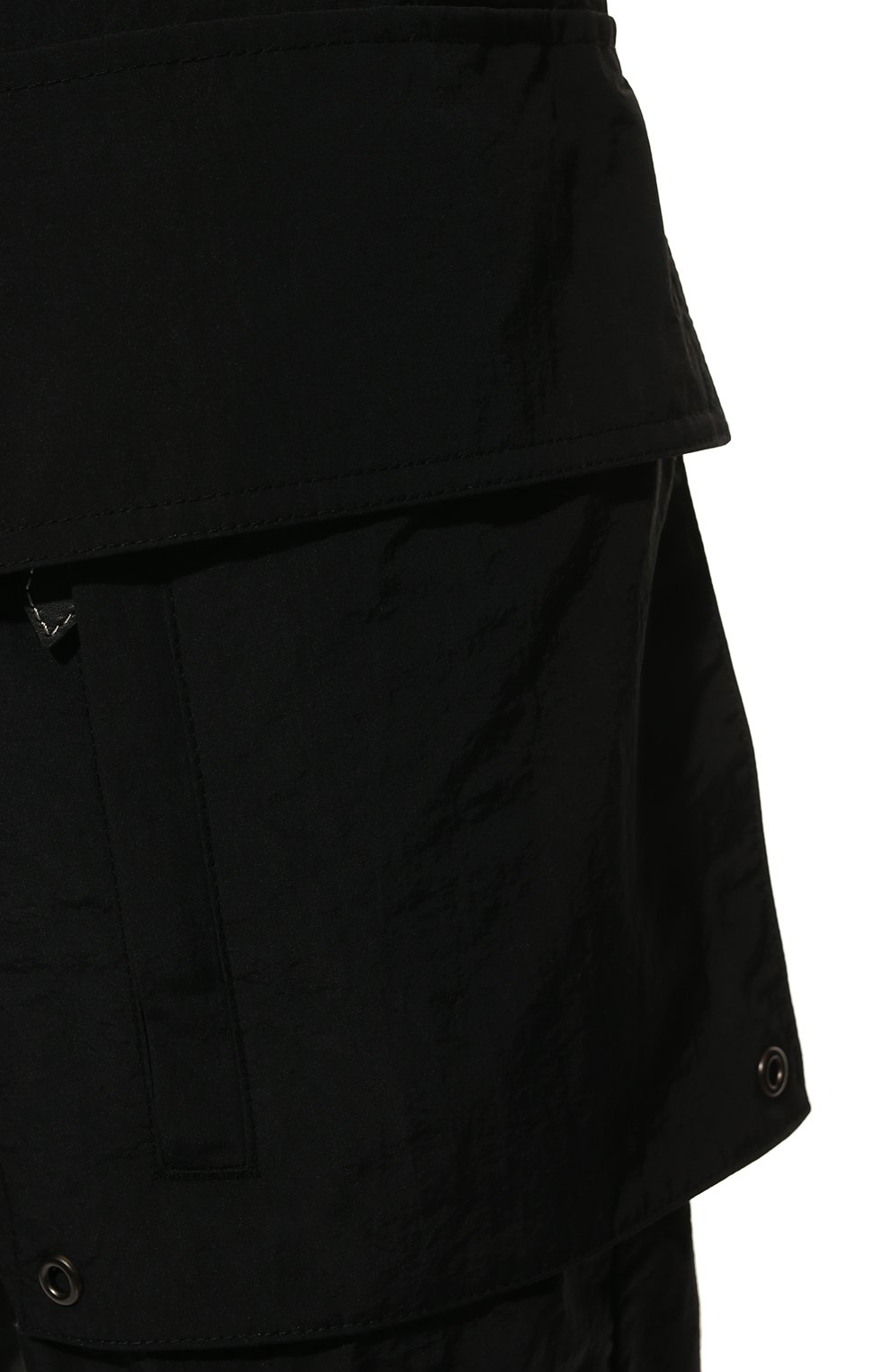 Мужские джоггеры BURBERRY черного цвета, арт. 8051226 | Фото 5 (Силуэт М (брюки): Карго, Джоггеры; Длина (брюки, джинсы): Стандартные; Материал внешний: Синтетический материал; Стили: Гранж)
