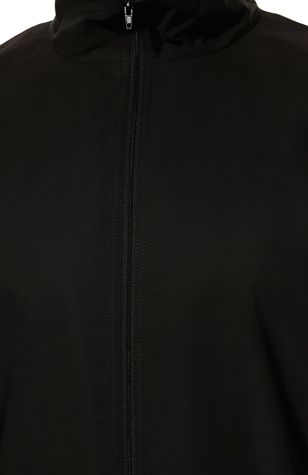 Мужской бомбер THE ROW черного цвета, арт. 310W2157 | Фото 5 (Кросс-КТ: Куртка; Рукава: Длинные; Принт: Без принта; Материал внешний: Синтетический материал; Материал подклада: Синтетический материал; Длина (верхняя одежда): Короткие; Стили: Минимализм)