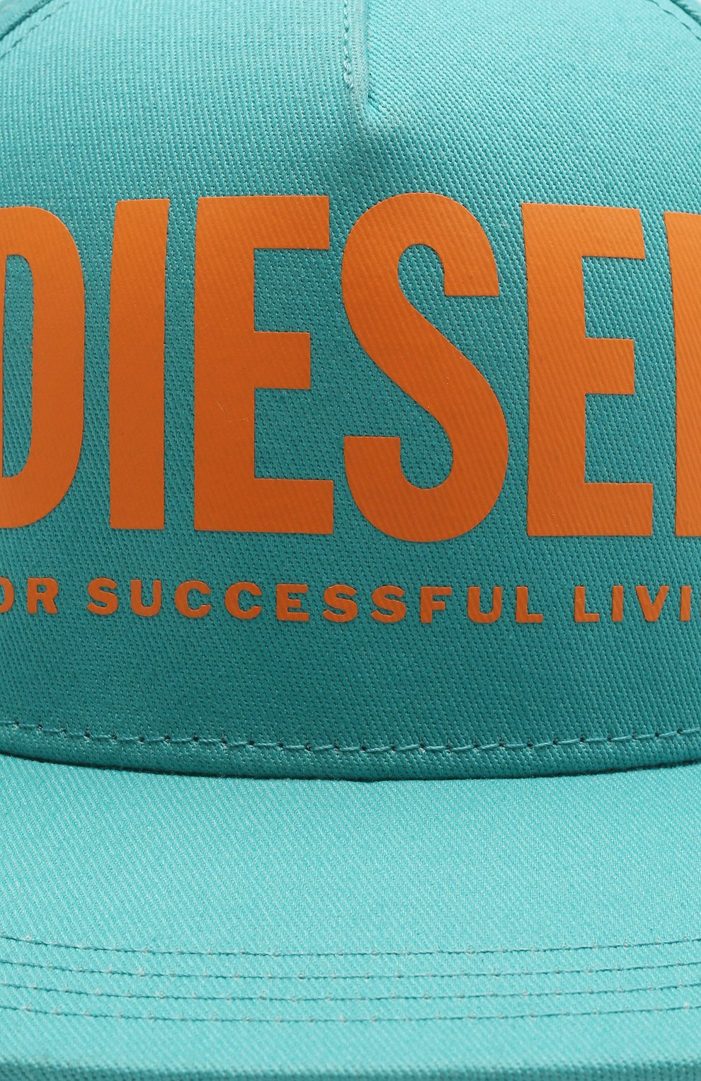 Детская хлопковая бейсболка DIESEL бирюзового цвета по цене 0 руб., арт. J00173-KXA77 | Фото 3 Детская хлопковая бейсболка DIESEL бирюзового цвета, арт. J00173-KXA77 | Фото 3 (Материал: Текстиль, Хлопок)
