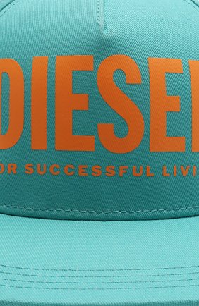Детская хлопковая бейсболка DIESEL бирюзового цвета по цене 0 руб., арт. J00173-KXA77 | Фото 3 Детская хлопковая бейсболка DIESEL бирюзового цвета, арт. J00173-KXA77 | Фото 3 (Материал: Текстиль, Хлопок)