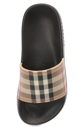 Мужского шлепанцы BURBERRY бежевого цвета по цене 20600 руб., арт. 8027070 | Фото 4 Мужского шлепанцы BURBERRY бежевого цвета, арт. 8027070 | Фото 4 (Материал внешний: Экокожа)
