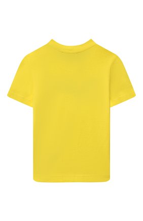 Детский хлопковая футболка DSQUARED2 желтого цвета, арт. DQ0833-D0015 | Фото 2 (Кросс-КТ НВ: Футболка)