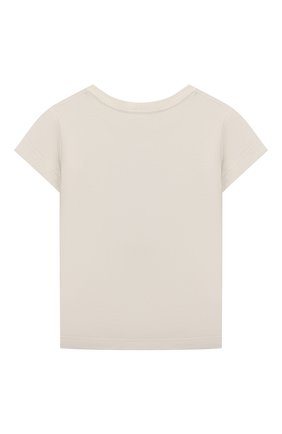 Детская хлопковая футболка POLO RALPH LAUREN белого цвета, арт. 311856410 | Фото 2 (Материал внешний: Хлопок; Рукава: Короткие; Девочки Кросс-КТ: футболка-одежда; Ростовка одежда: 3 года | 98 см, 4 года | 104 см)