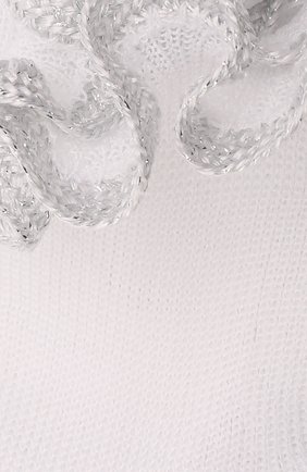 Детские хлопковые носки LA PERLA белого цвета, арт. 41047/4-6 | Фото 2 (Материал: Хлопок, Текстиль; Кросс-КТ: Носки)